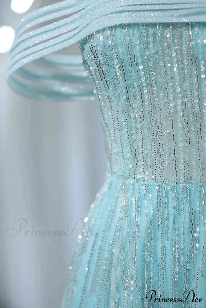 Bella Off-the-Shoulder Graceful Beaded Maxi Dress - Image 6