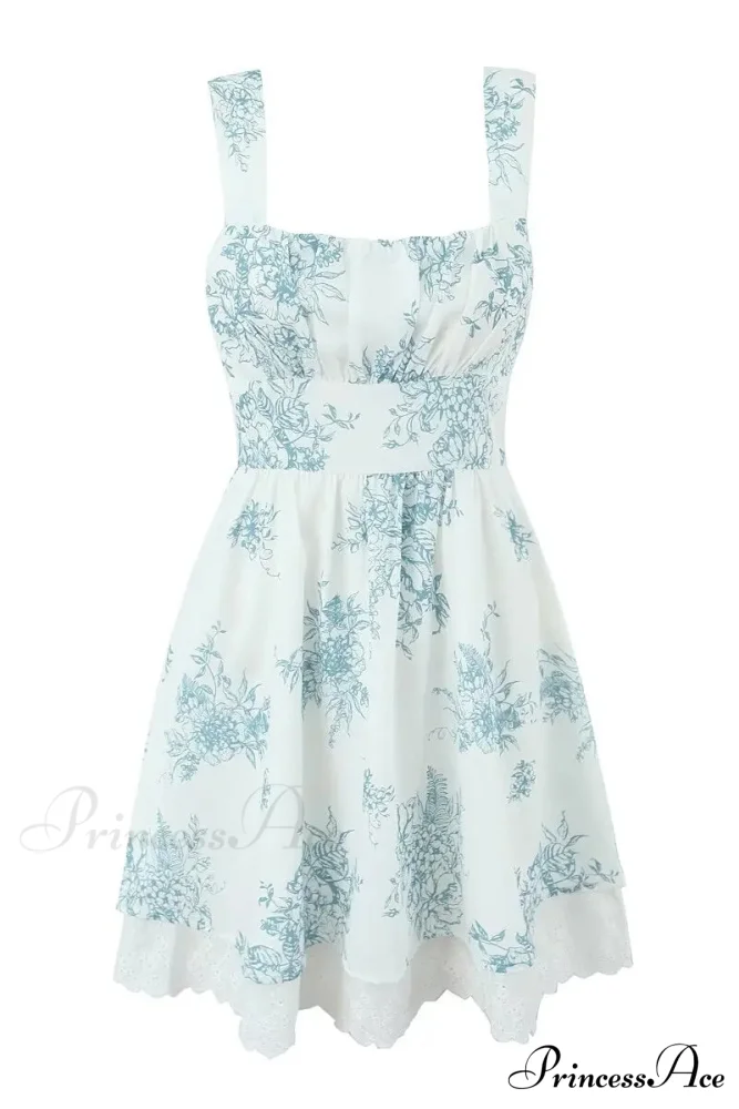 Anaheim Floral Graceful Print Mini Dress - Image 7