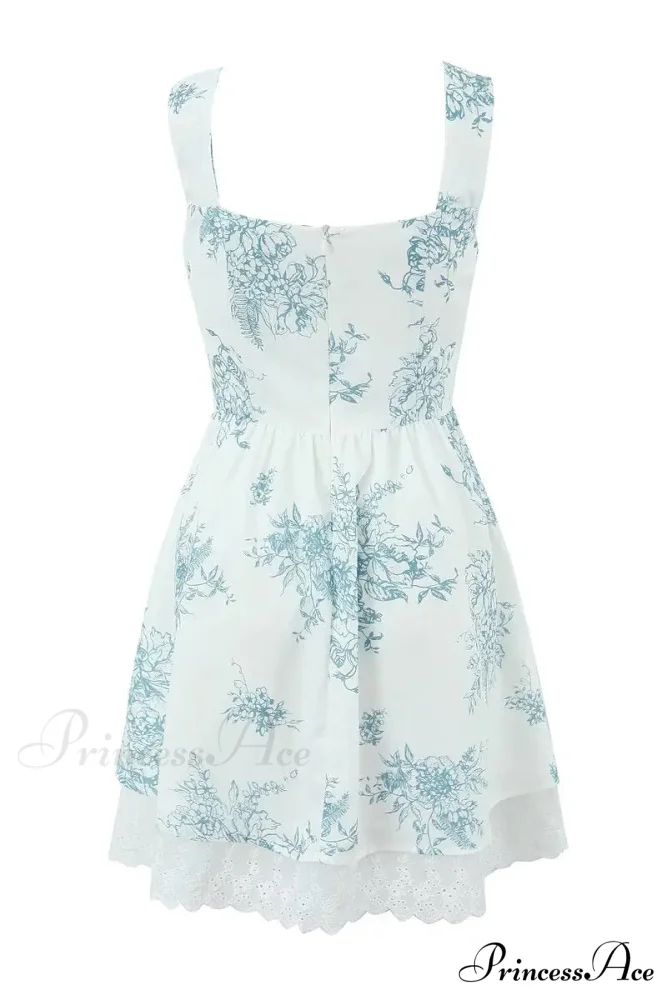 Anaheim Floral Graceful Print Mini Dress - Image 8