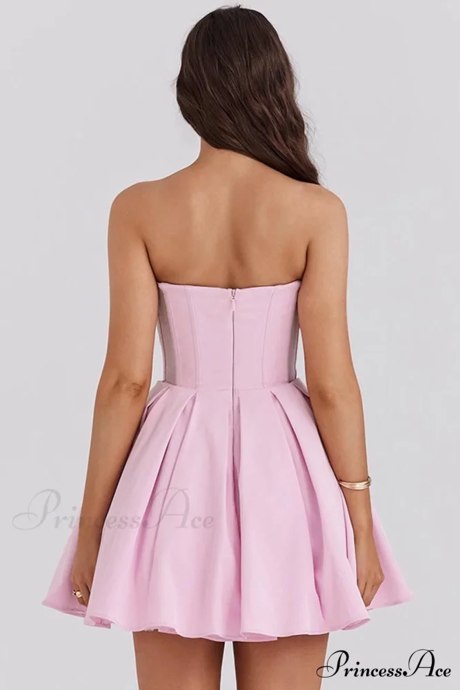 Deeply Adorable Graceful Strapless Mini Dress - Image 4