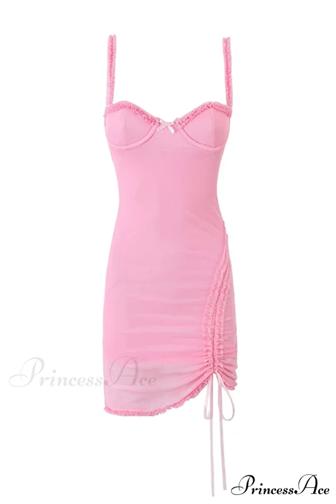 Estelle Mesh Graceful Mini Dress - Image 5