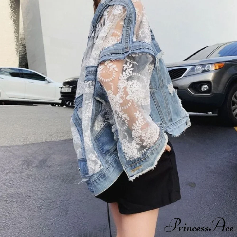 Embroidery Patchwork Stylish Denim Jacket - Image 14