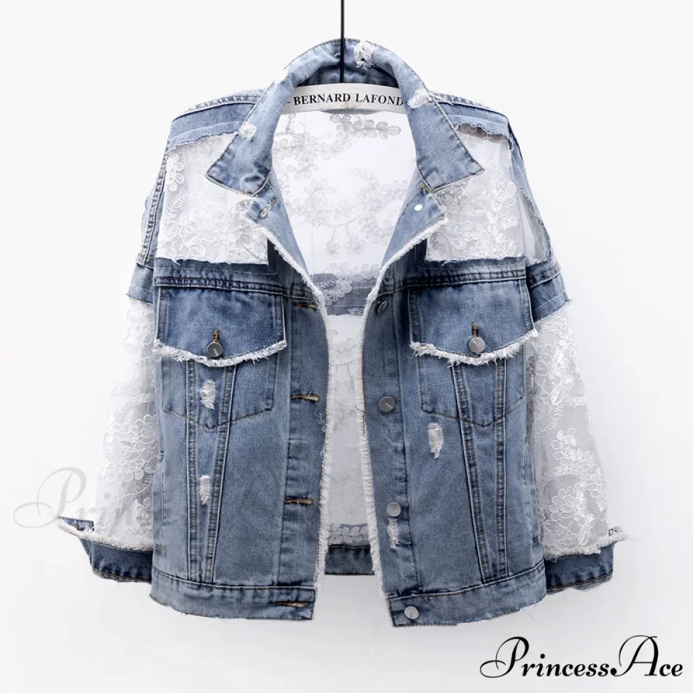 Embroidery Patchwork Stylish Denim Jacket - Image 18
