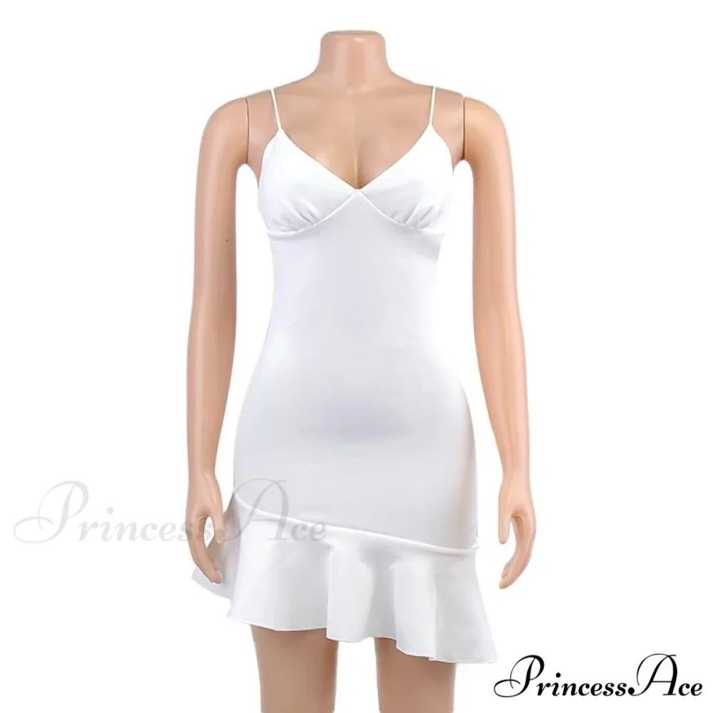 Ruffles Straps Stylish Mini Dress - Image 6