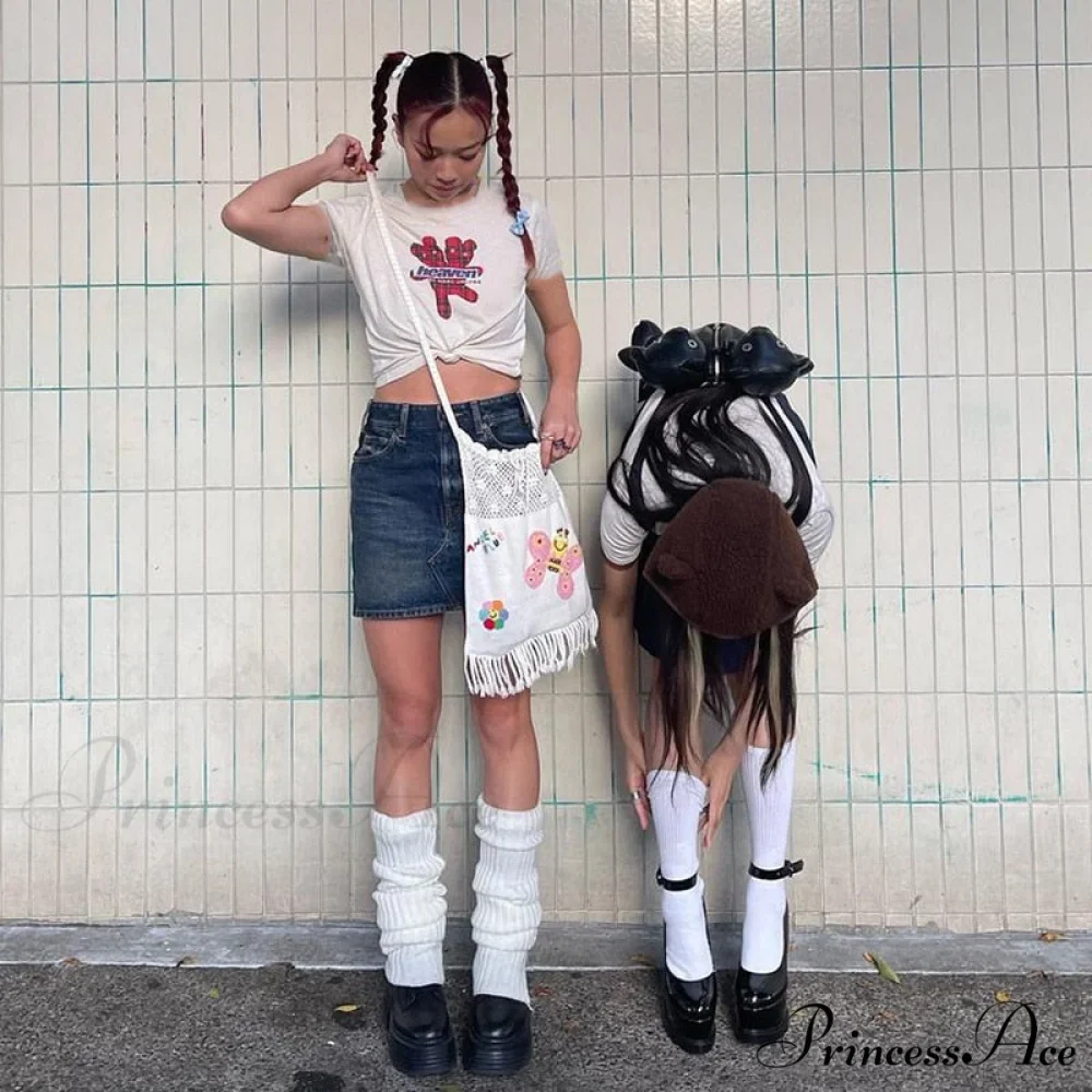 Plaid Graphic Stylish Baby Tee - Image 5