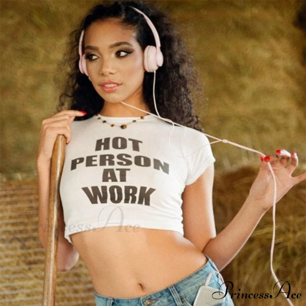 Hot Person At Charming Work Graphic Tee - Image 6