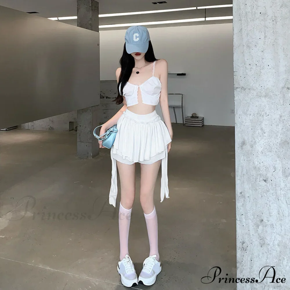 Layered Mesh Stylish Ruffle Mini Skirt - Image 5