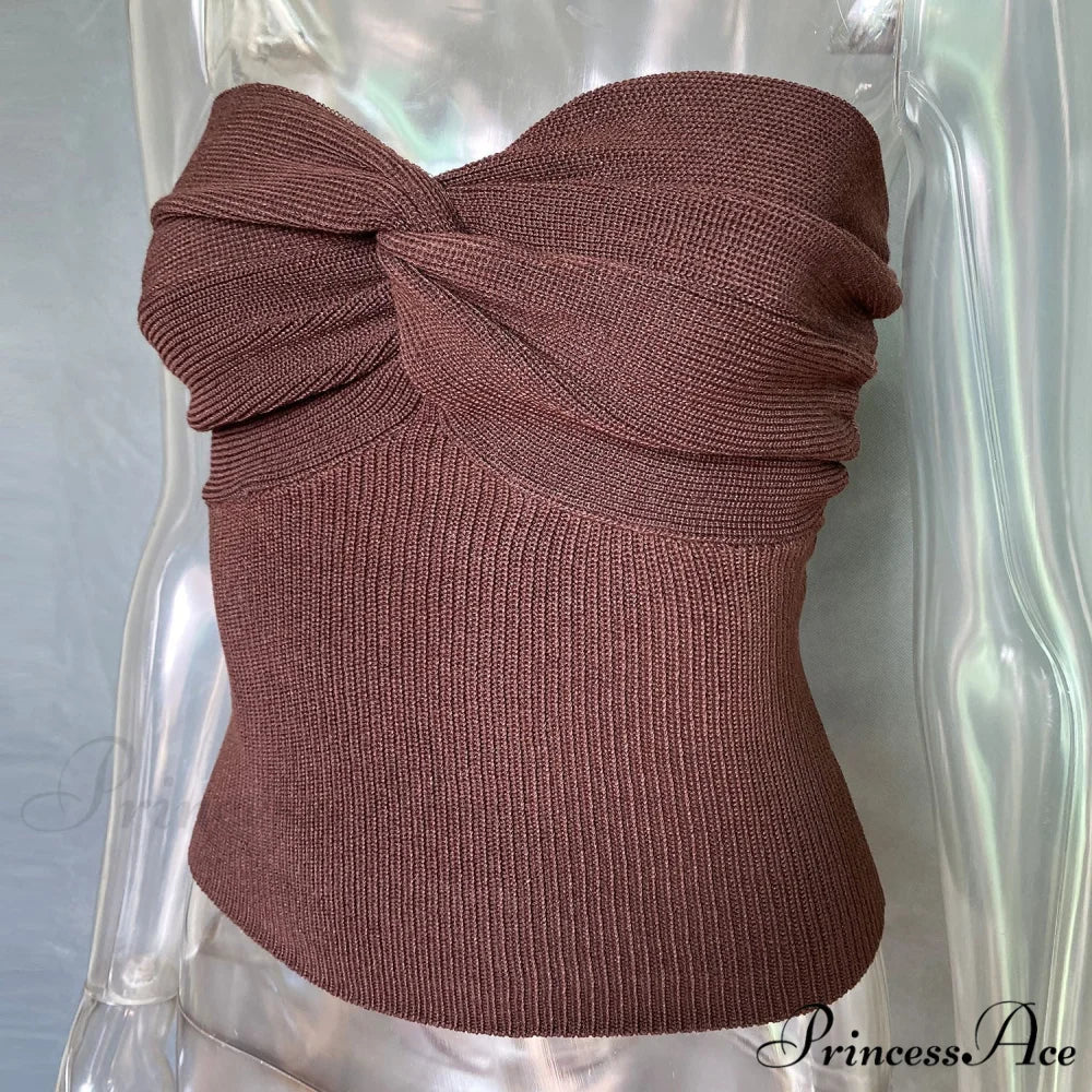 Knit Twisted Stylish Tube Top - Image 14