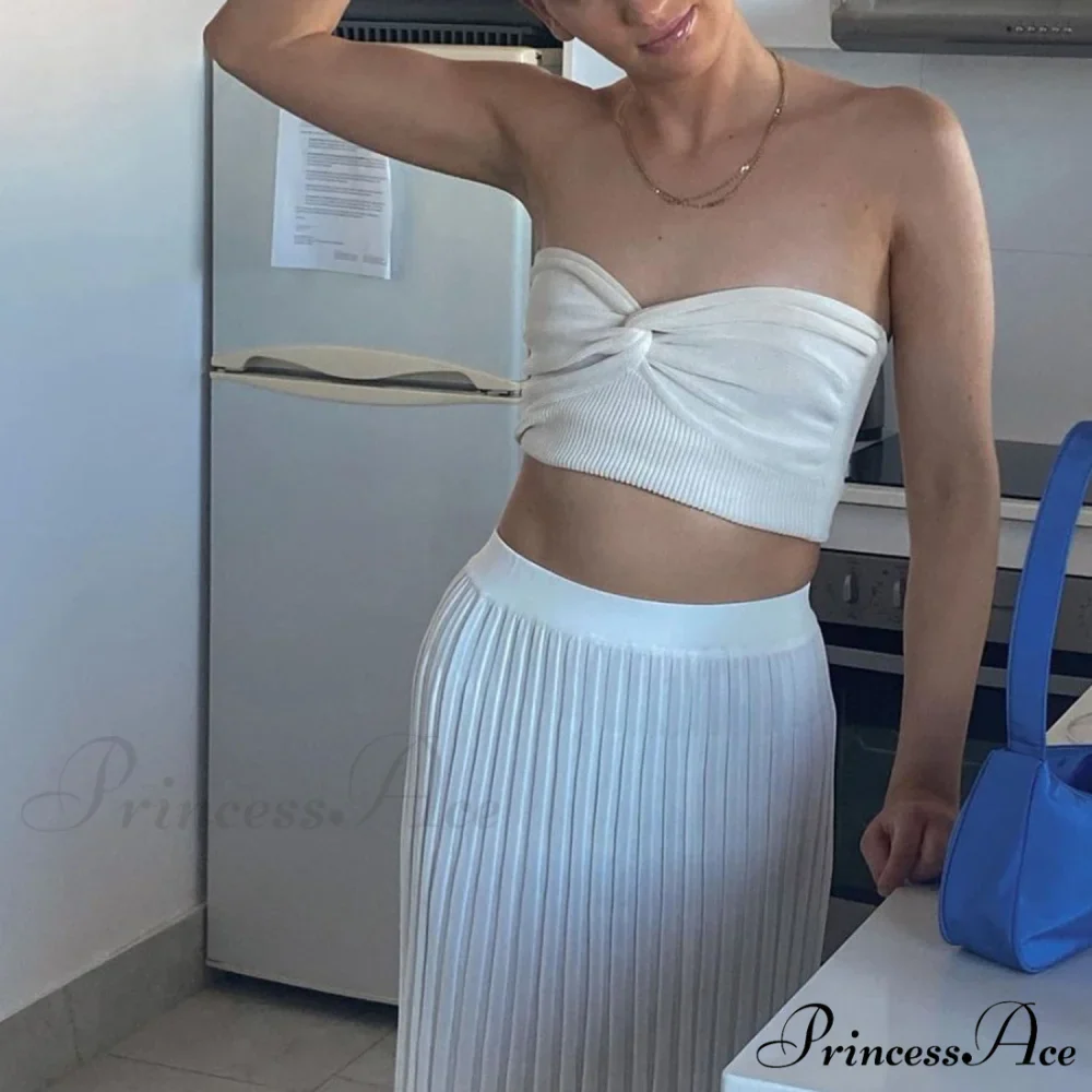 Knit Twisted Stylish Tube Top - Image 17