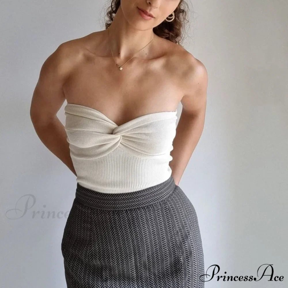 Knit Twisted Stylish Tube Top - Image 25