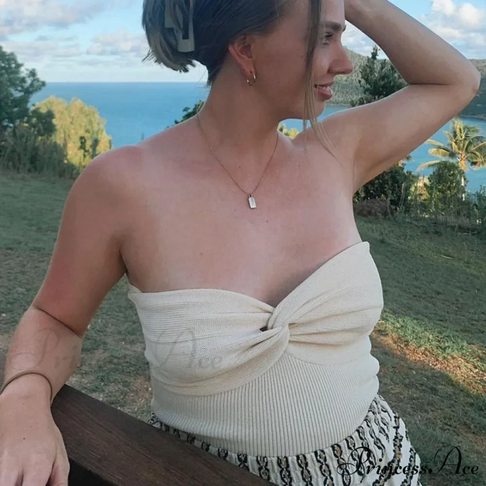 Knit Twisted Stylish Tube Top - Image 27