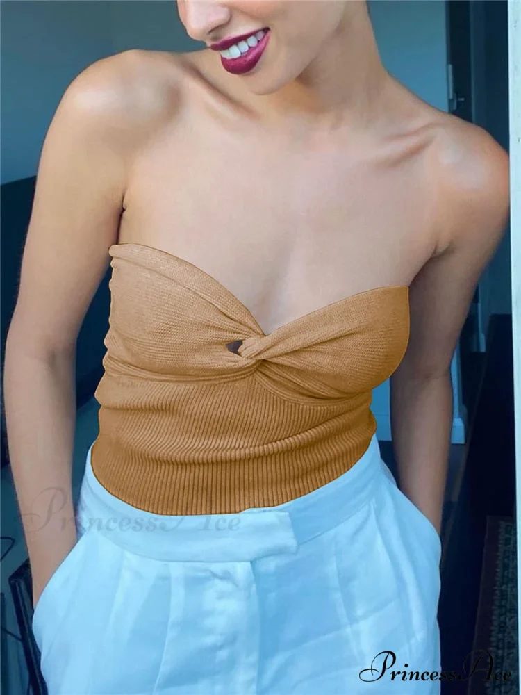 Knit Twisted Stylish Tube Top - Image 4