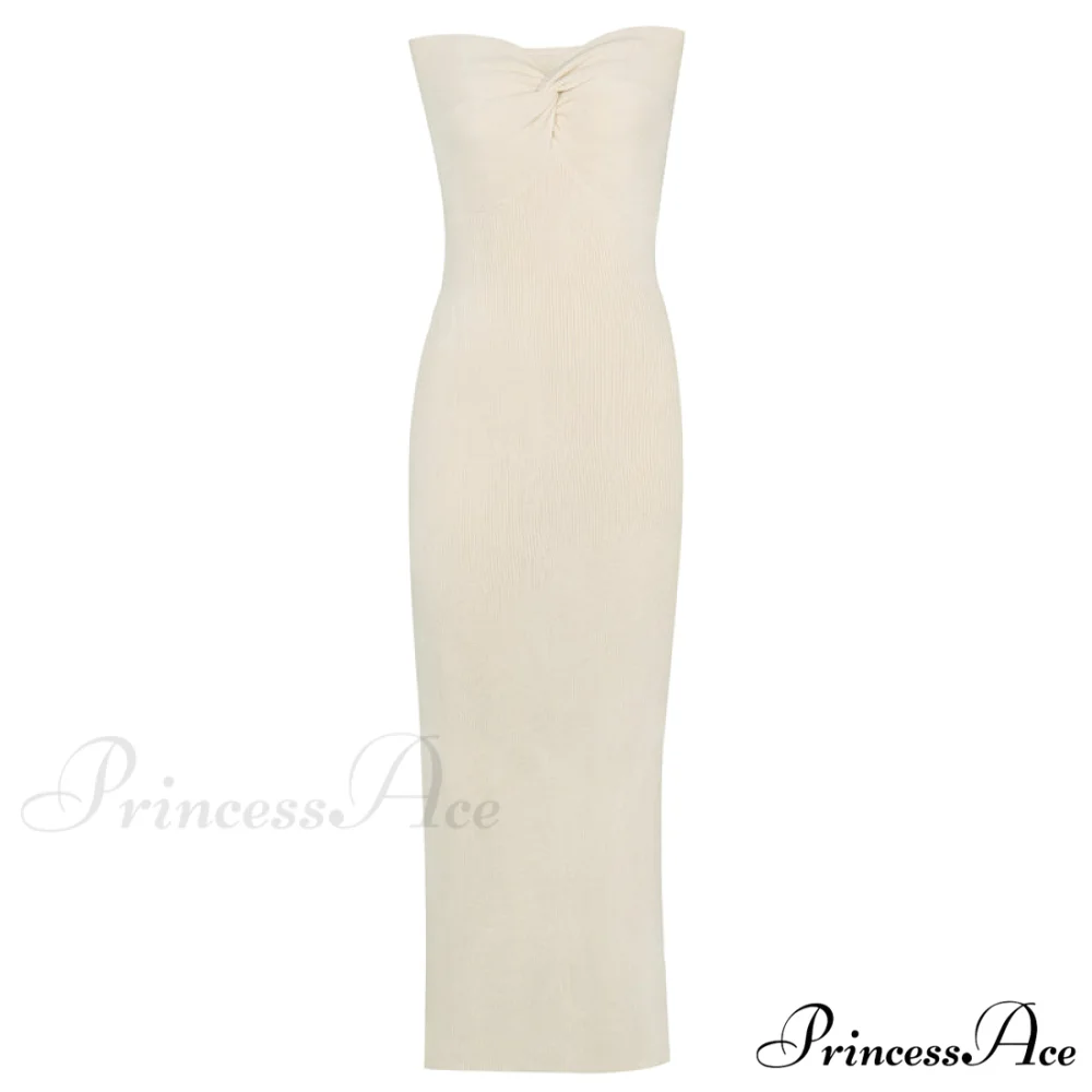 Knit Twisted Stylish Tube Midi Dress - Image 11