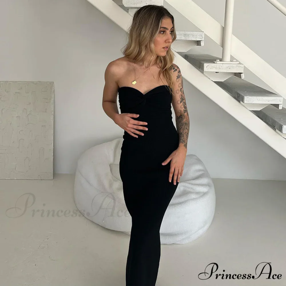 Knit Twisted Stylish Tube Midi Dress - Image 19