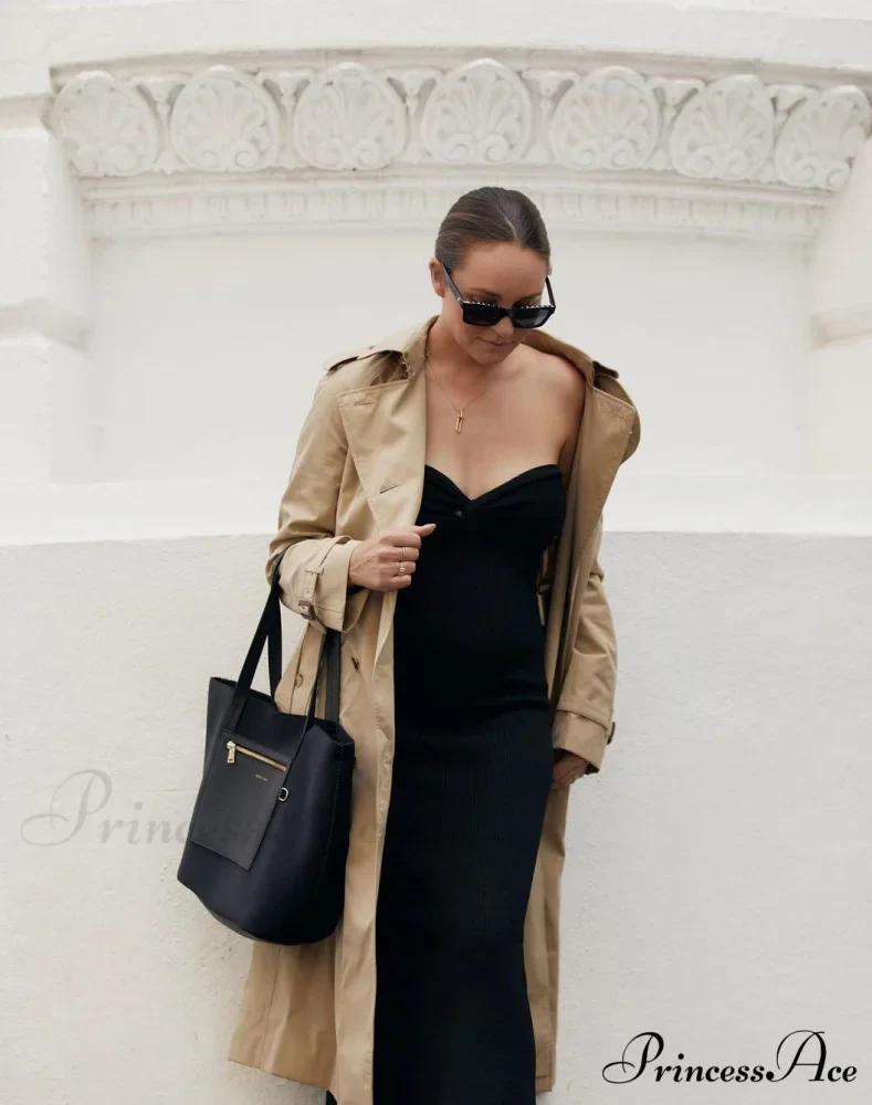 Knit Twisted Stylish Tube Midi Dress - Image 29
