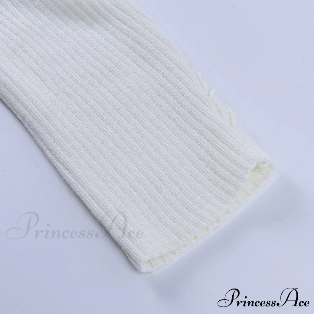 Knit Sweater Stylish Cropped Sleeve - Image 14