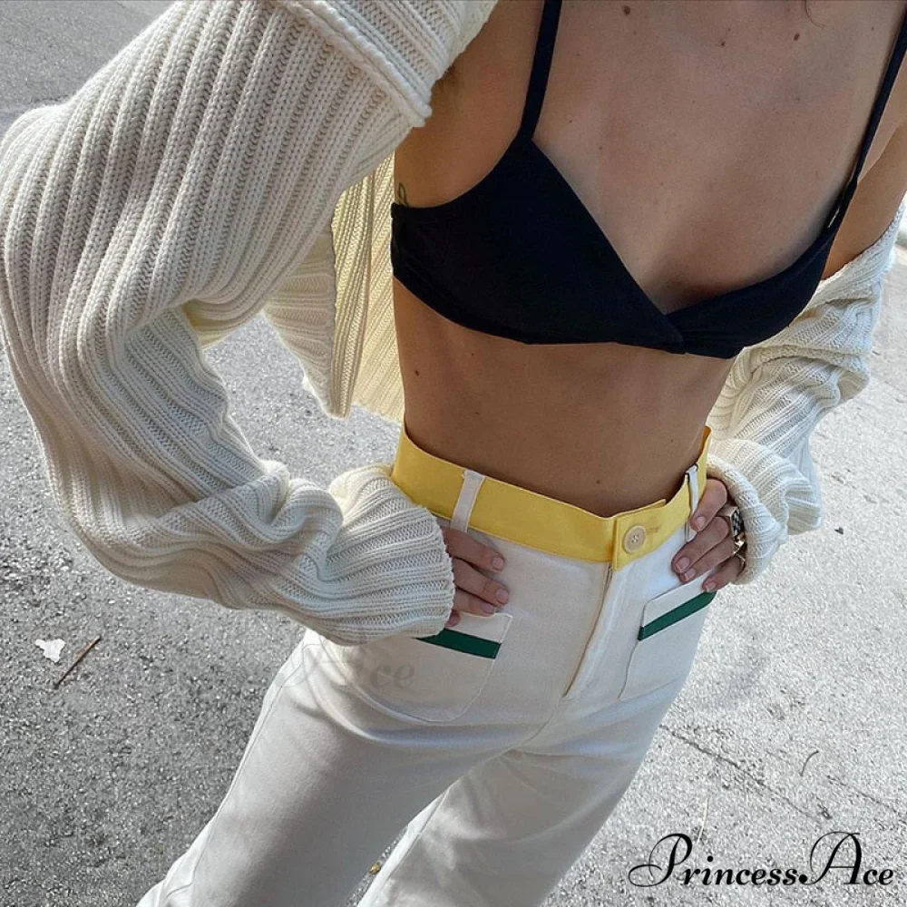 Knit Sweater Stylish Cropped Sleeve - Image 28