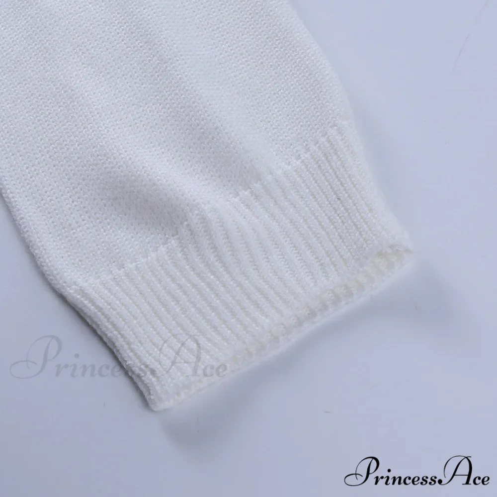 Knit Sweater Stylish Cropped Sleeve - Image 40