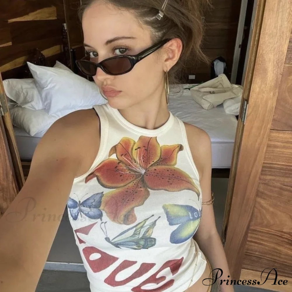 Graphic Printed Stylish Tank Top - Image 2