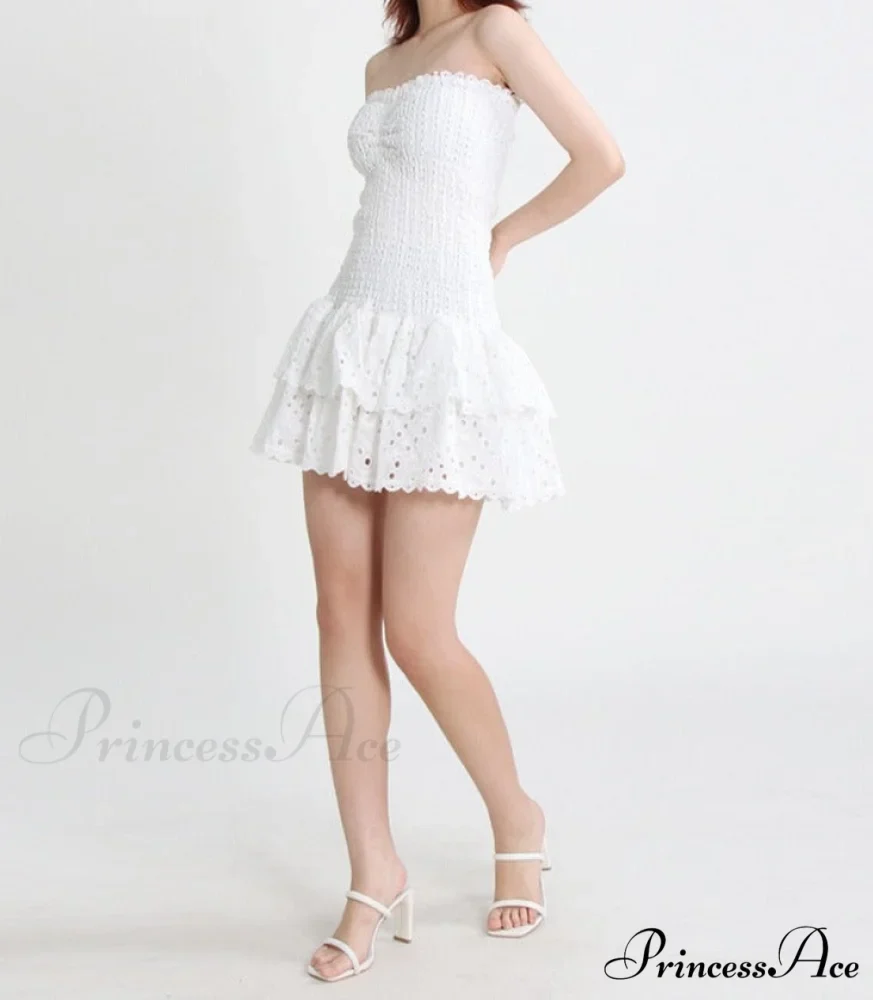 Printed Ruched Stylish Tube Mini Dress - Image 16