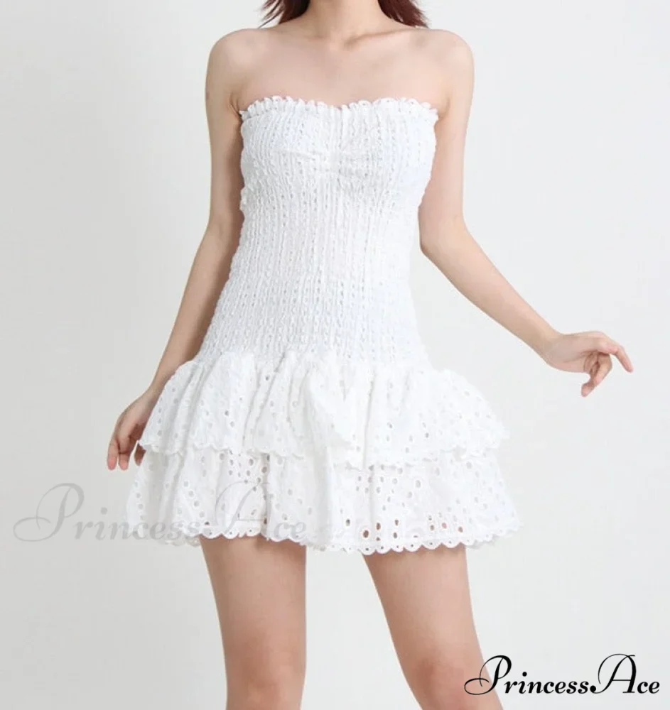 Printed Ruched Stylish Tube Mini Dress - Image 17