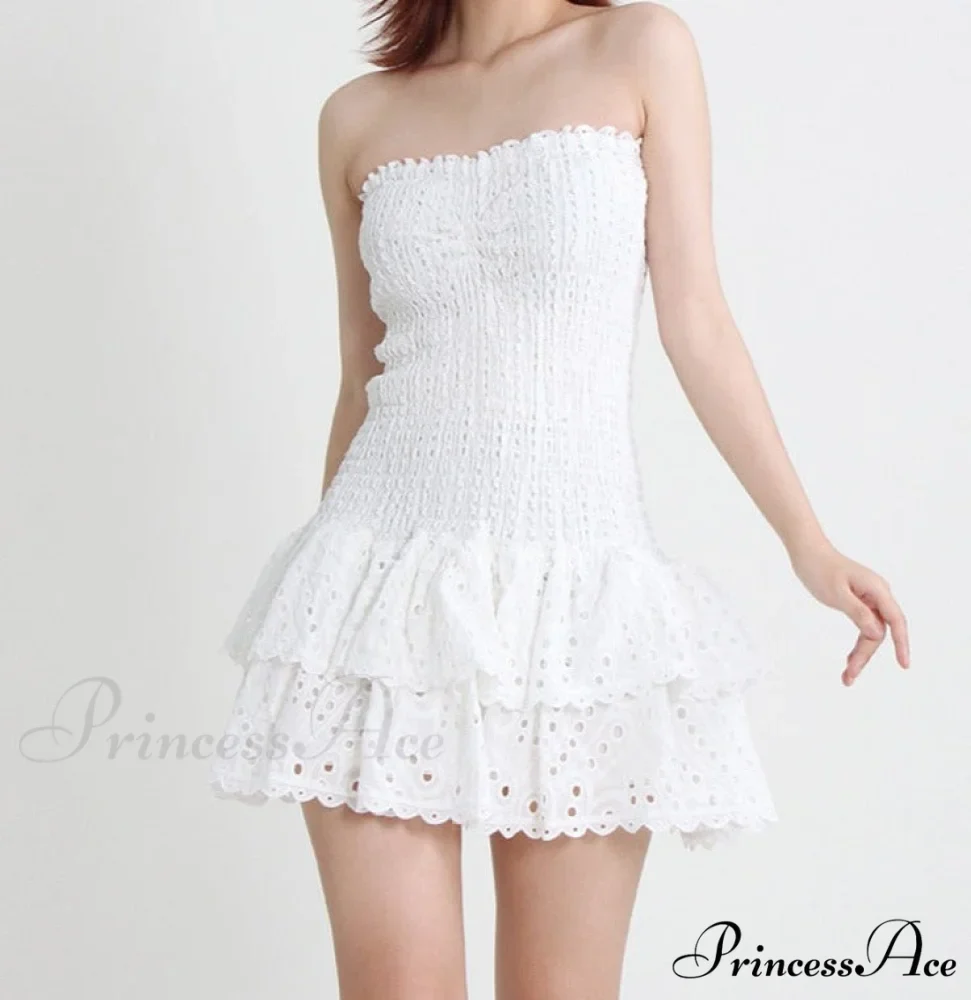 Printed Ruched Stylish Tube Mini Dress - Image 18