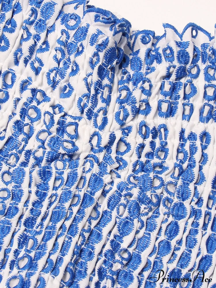 Printed Ruched Stylish Tube Mini Dress - Image 8