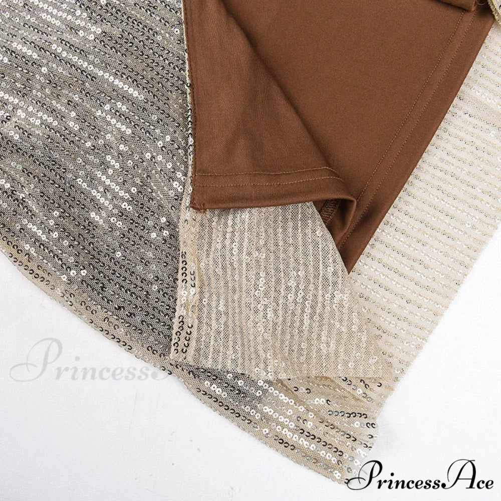 Sequin Mesh Stylish Long Dress - Image 18