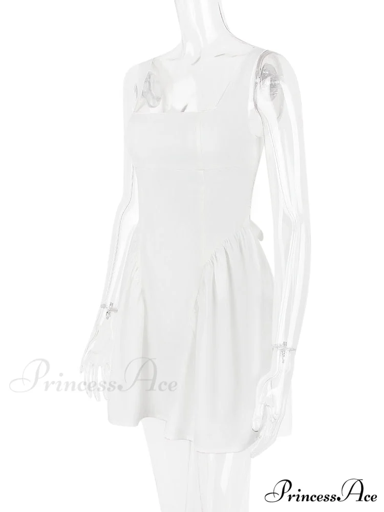 Backless Bow Stylish Mini Dress - Image 4