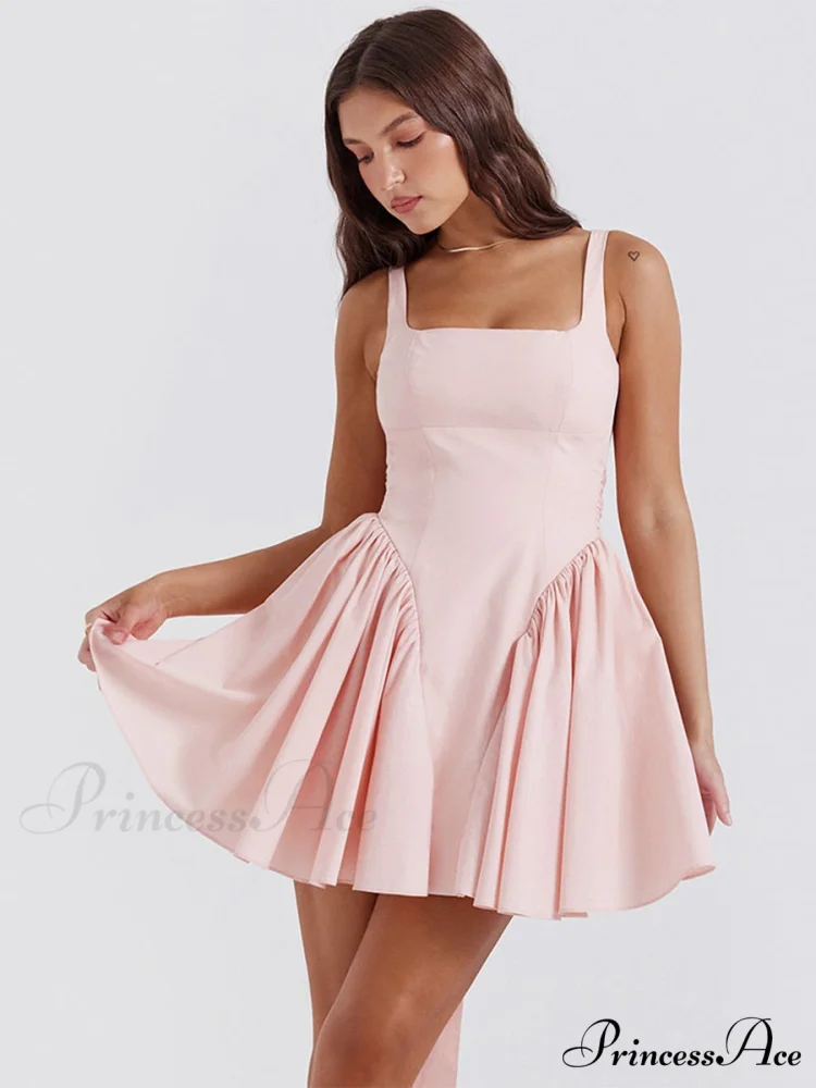 Backless Bow Stylish Mini Dress - Image 5