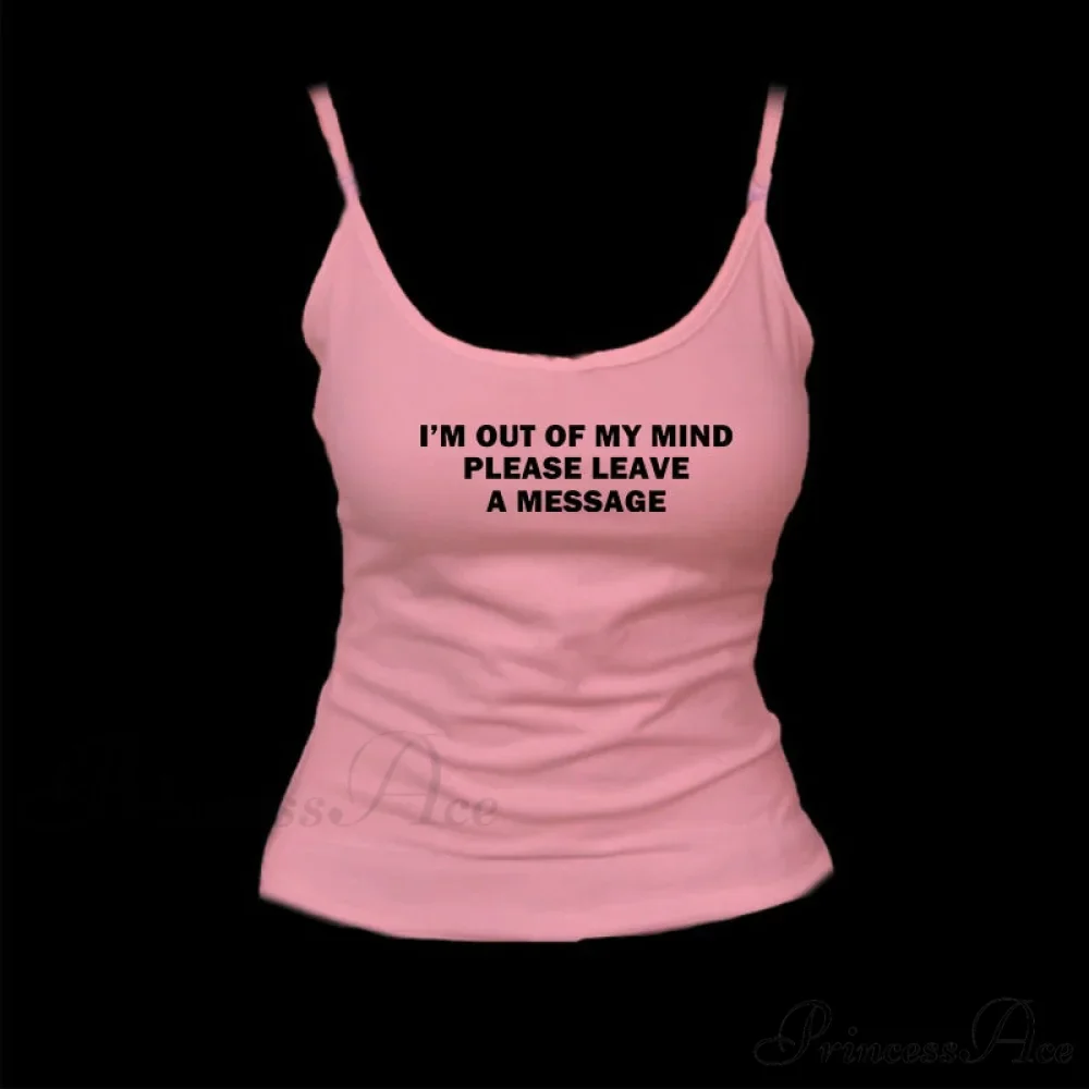 Graphic Text Stylish Cami Top - Image 10