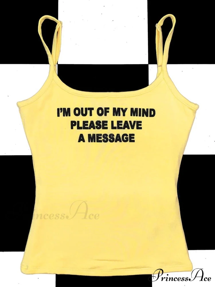 Graphic Text Stylish Cami Top - Image 5