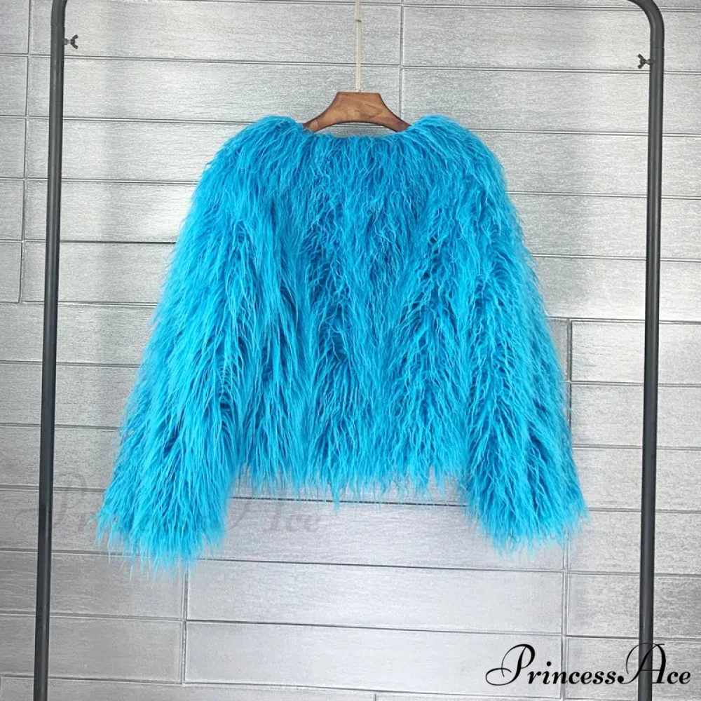 Fur Elegant Fringe Coat - Image 12