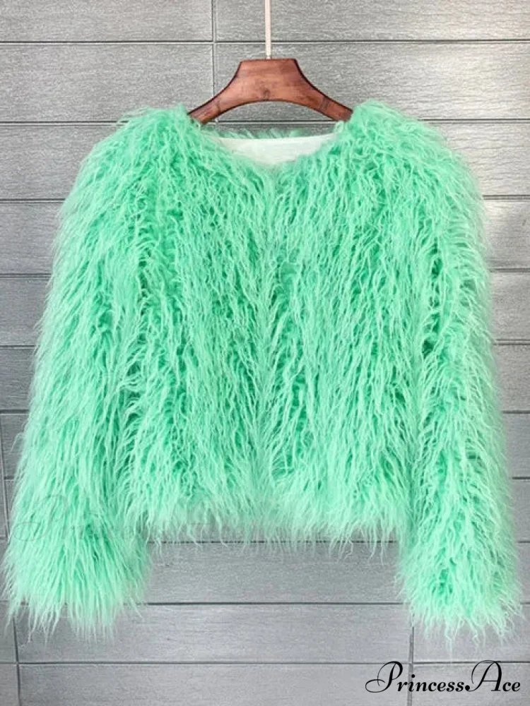 Fur Elegant Fringe Coat - Image 14