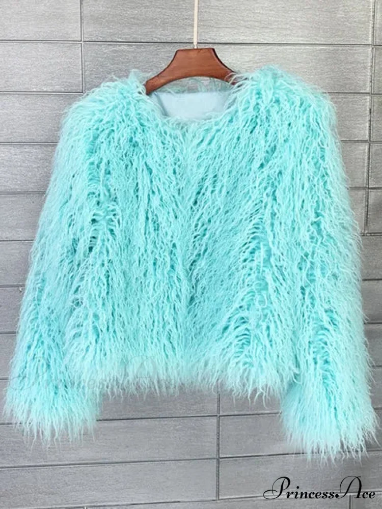 Fur Elegant Fringe Coat - Image 15