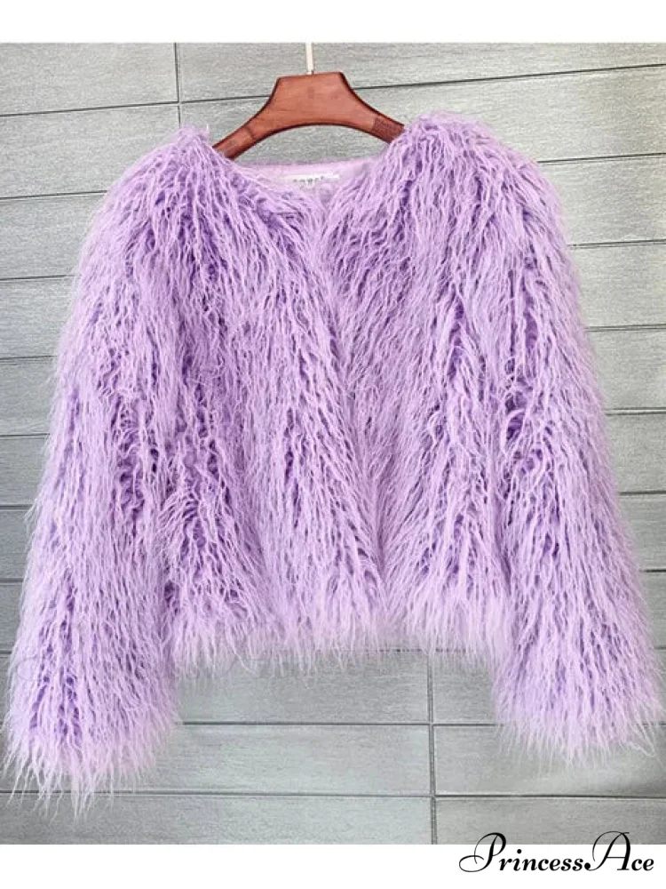 Fur Elegant Fringe Coat - Image 16