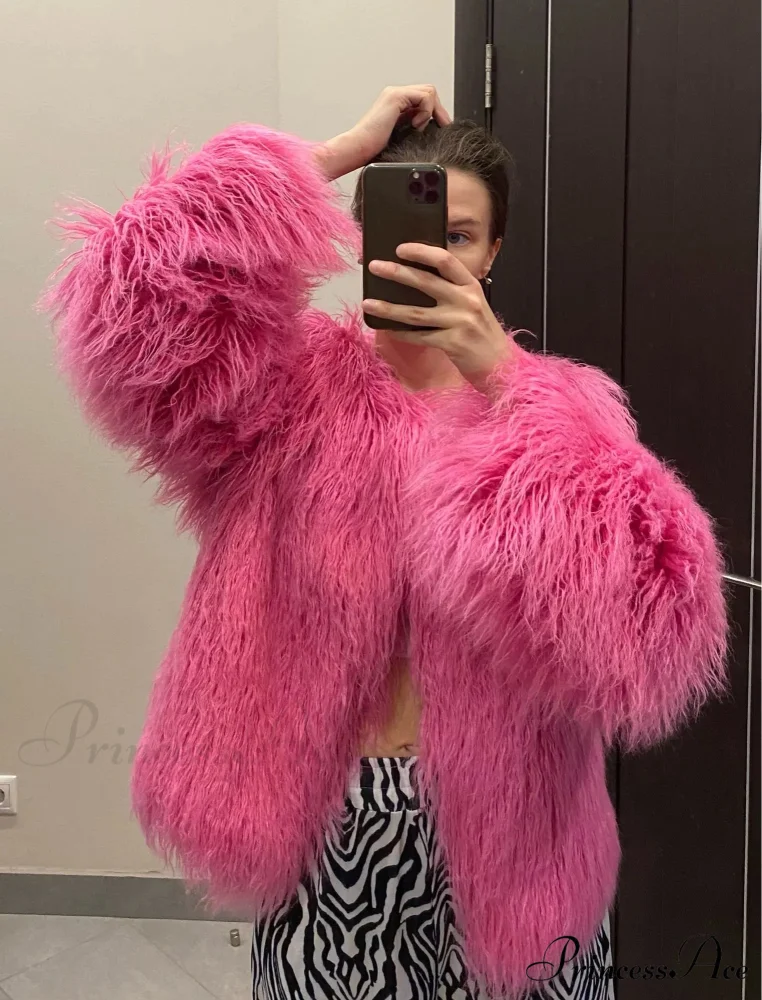 Fur Elegant Fringe Coat - Image 17
