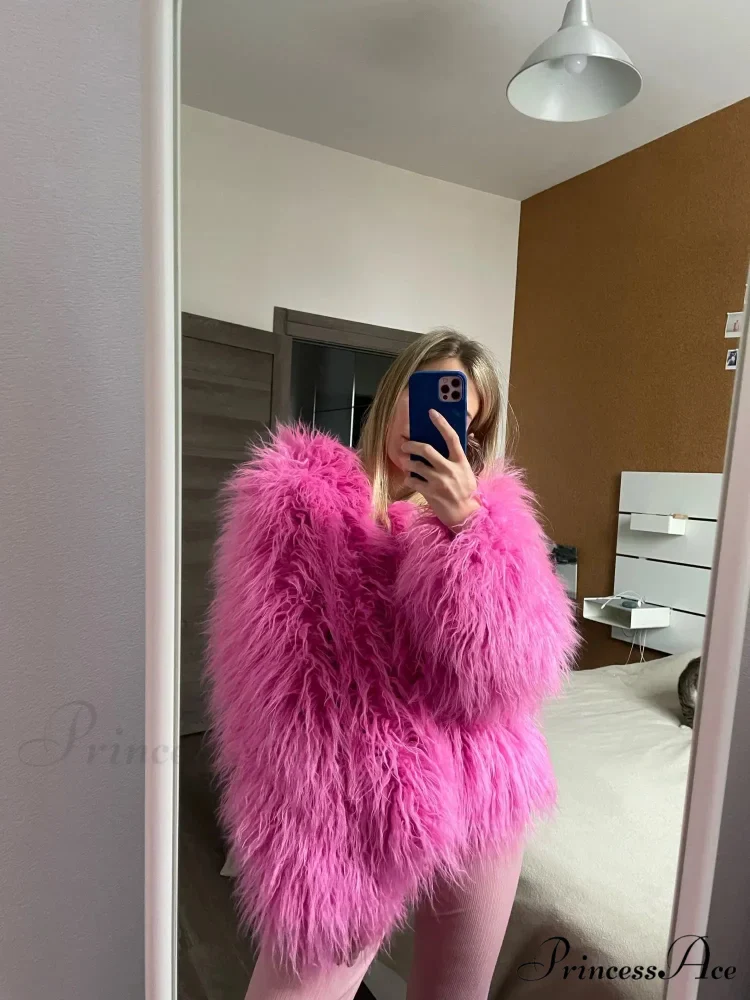 Fur Elegant Fringe Coat - Image 19