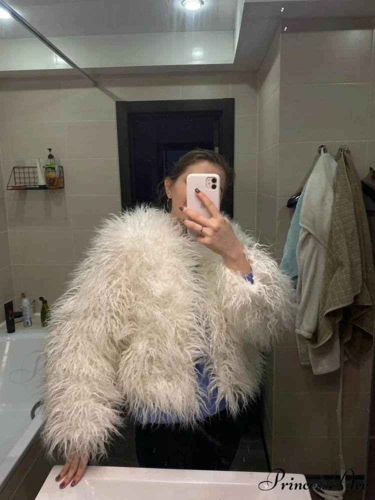 Fur Elegant Fringe Coat - Image 21