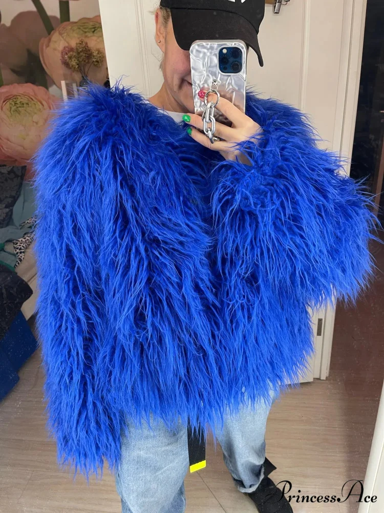 Fur Elegant Fringe Coat - Image 22