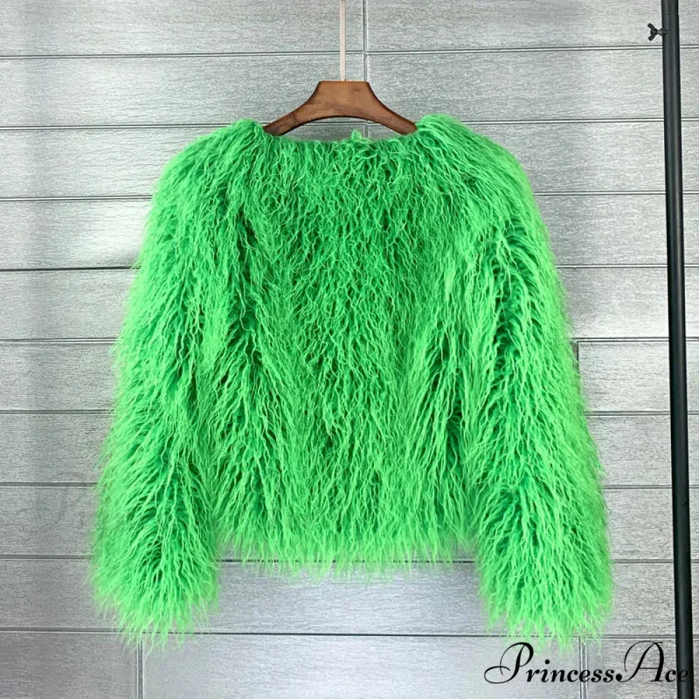 Fur Elegant Fringe Coat - Image 3