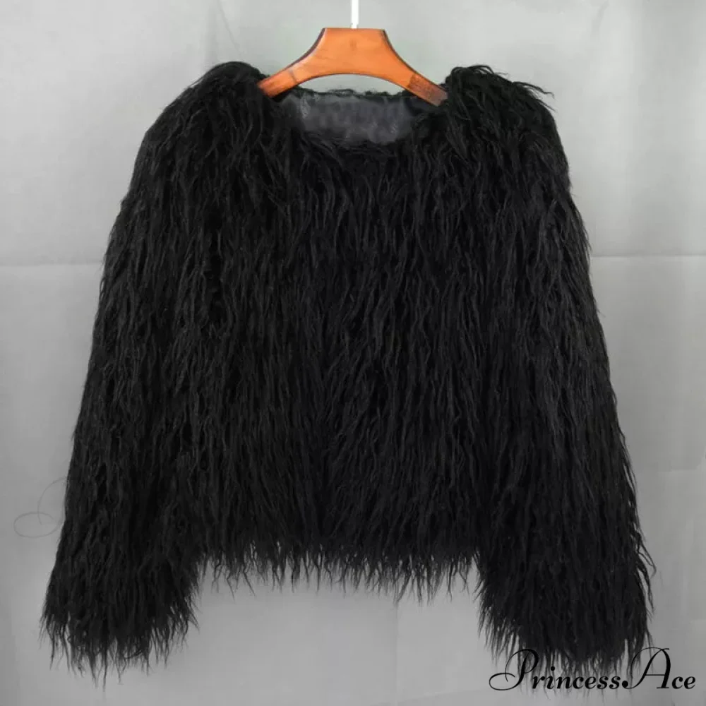 Fur Elegant Fringe Coat - Image 9