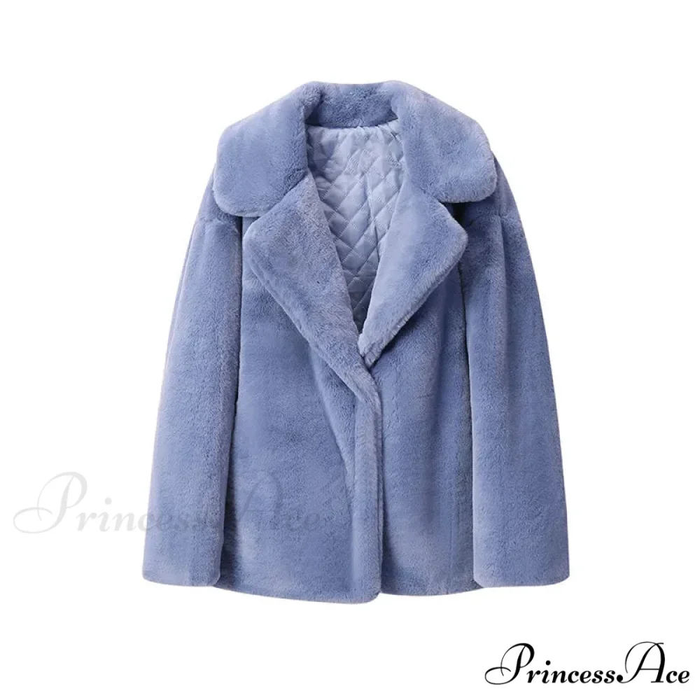 Long Faux Stylish Fur Coat - Image 11