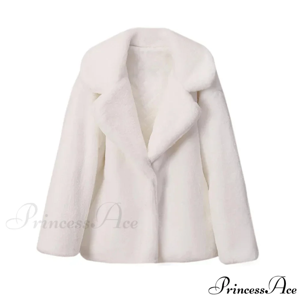 Long Faux Stylish Fur Coat - Image 7