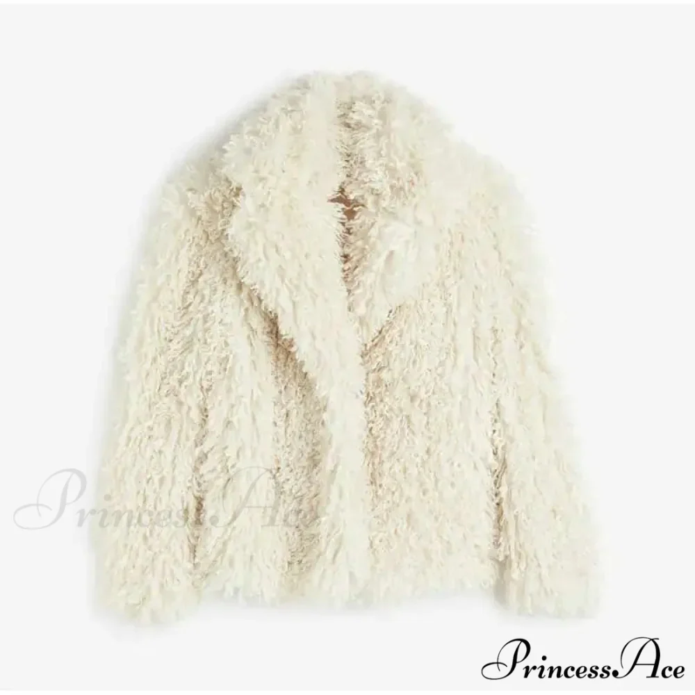 Faux Fur Stylish Fringe Coat - Image 11
