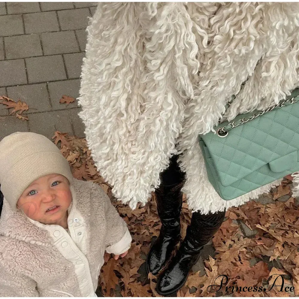 Faux Fur Stylish Fringe Coat - Image 24