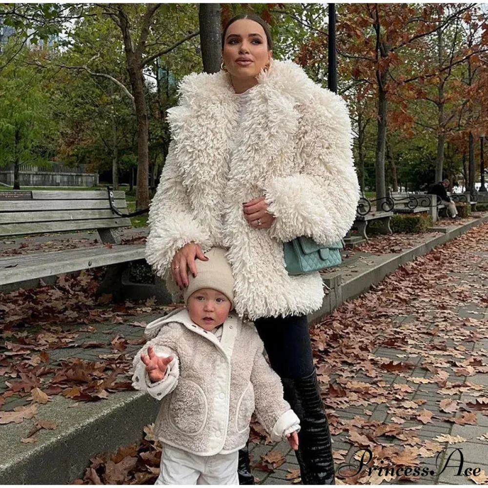 Faux Fur Stylish Fringe Coat - Image 25