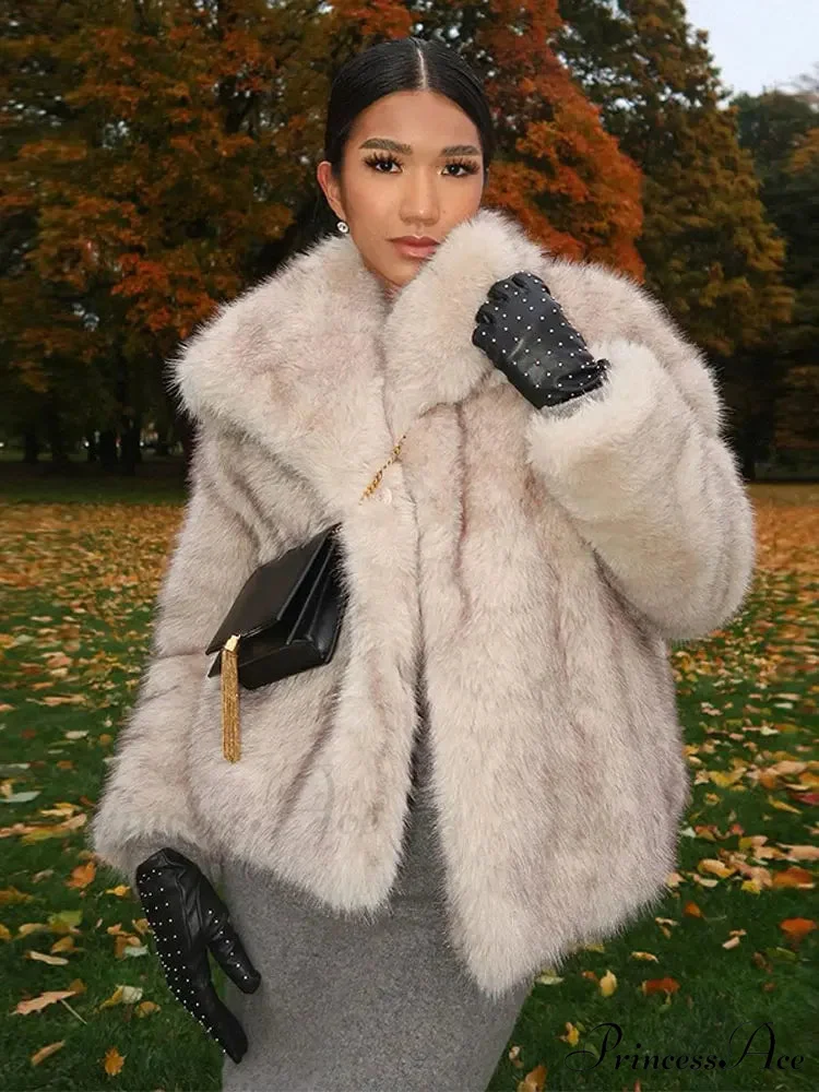 Faux Fur Stylish Fringe Coat - Image 5
