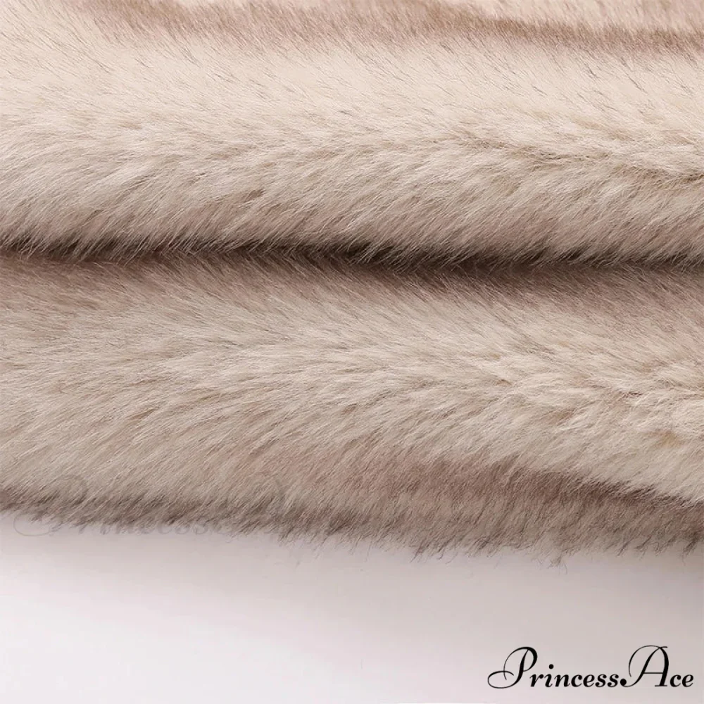 Cropped Faux Stylish Fur Coat - Image 5