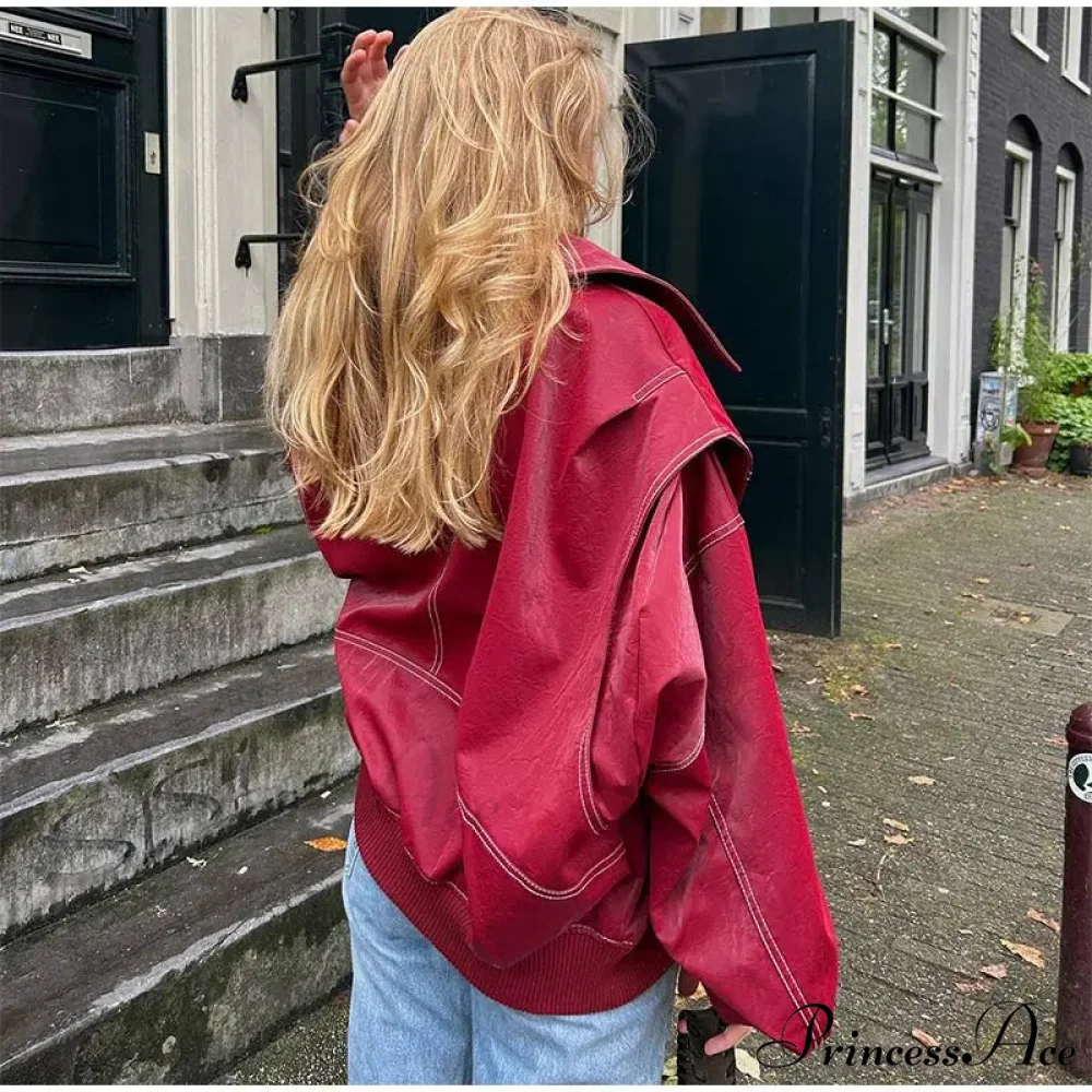 Collar Zipper Stylish Bomber Overshirt Jacket - Image 19
